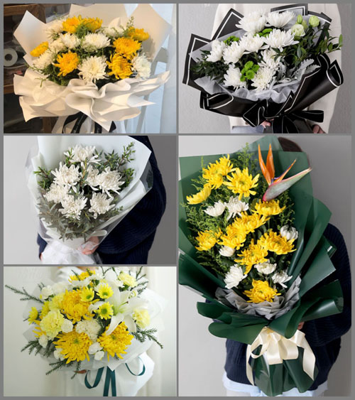 山东青岛莱西市龙水街道前周格庄村白事花束代送